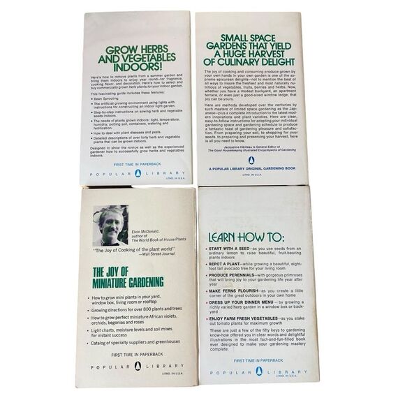 The New Home Gardening Library Vintage Box Set of 4 Paperback Books - Picture 5 of 7